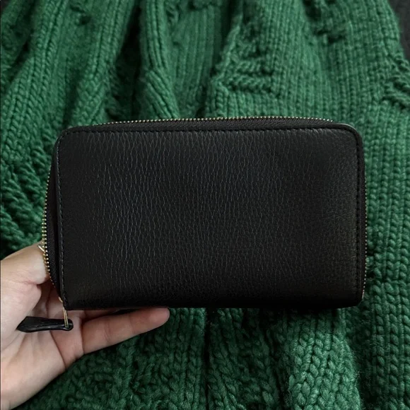 Coach Black Leather Zip Wallet - Picture 3 of 3